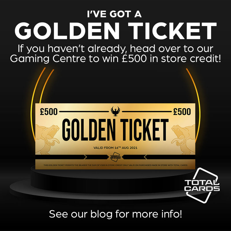 Win £500 of store credit with our Golden Ticket promotion!