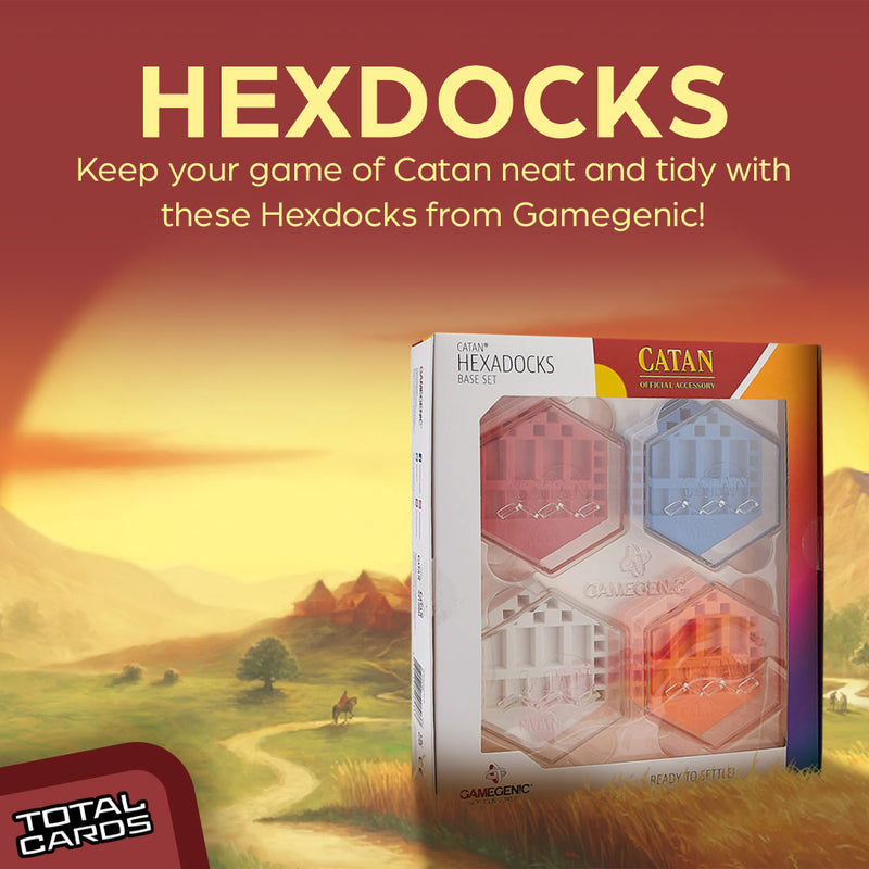 Elevate your game of Catan with Gamegenic hexadocks!
