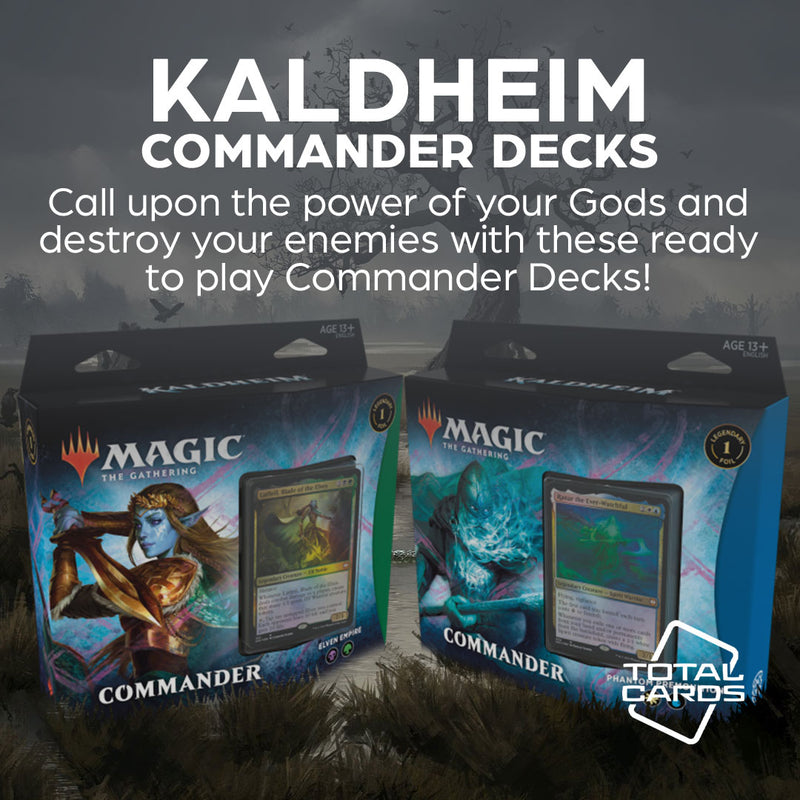 Unleash the power of Kaldheim Commander Decks!