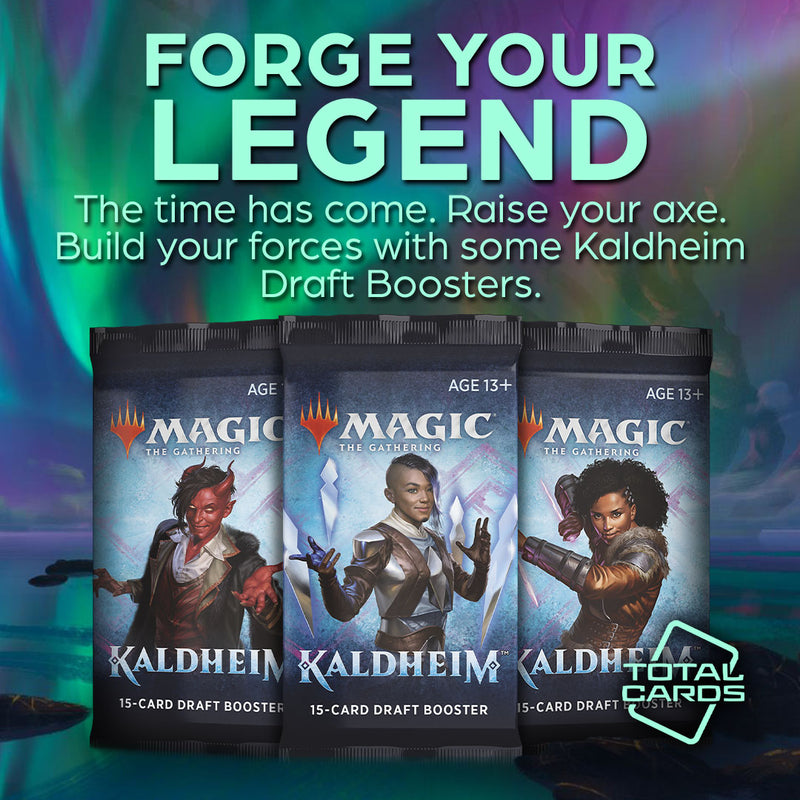 Journey to Kaldheim with draft boosters!