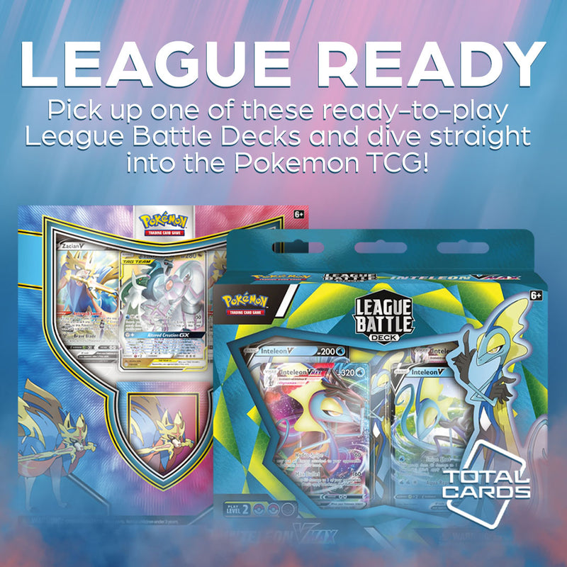 Enter competitive Pokemon with awesome League Battle Decks!