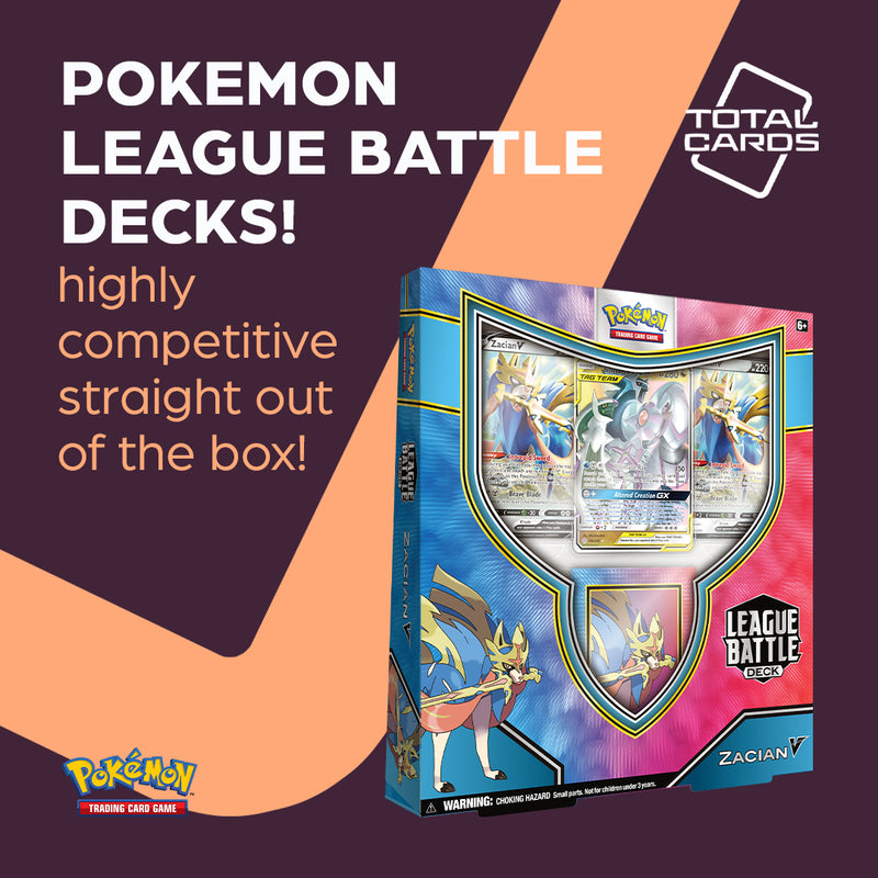 Be competitive straight out of the box with Pokemon League Battle Decks!