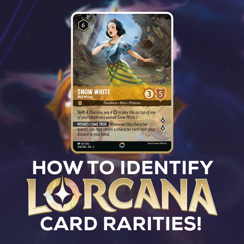 How to identify Lorcana Card Rarities!