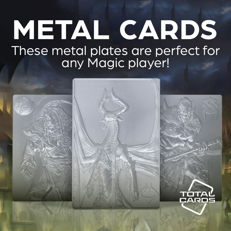 Collectable metal cards available for Magic the Gathering!