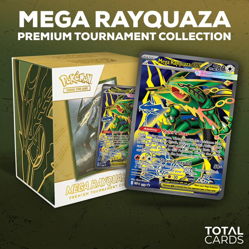 Pokémon TCG Mega Rayquaza ex Premium Tournament Collection Revealed