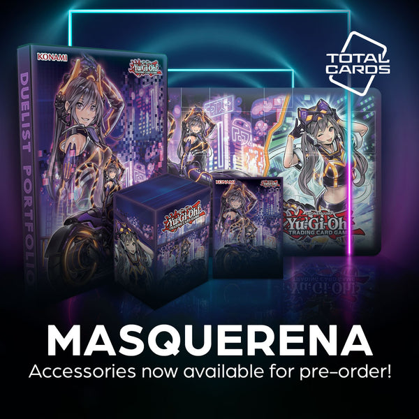 Yu-Gi-Oh! I:P Masquerena accessories available for pre-order!