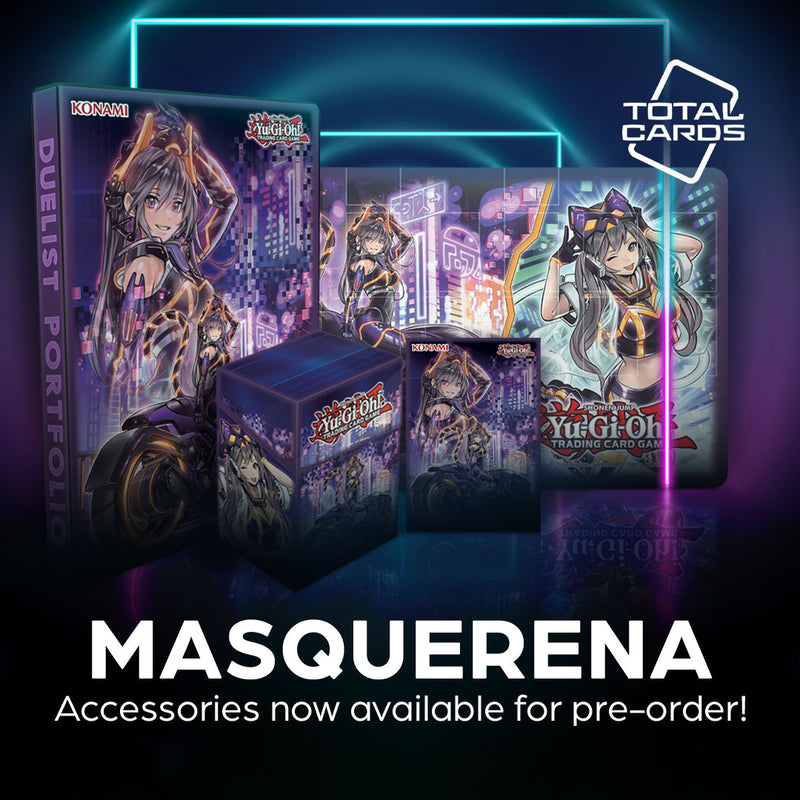 Yu-Gi-Oh! I:P Masquerena accessories available for pre-order!