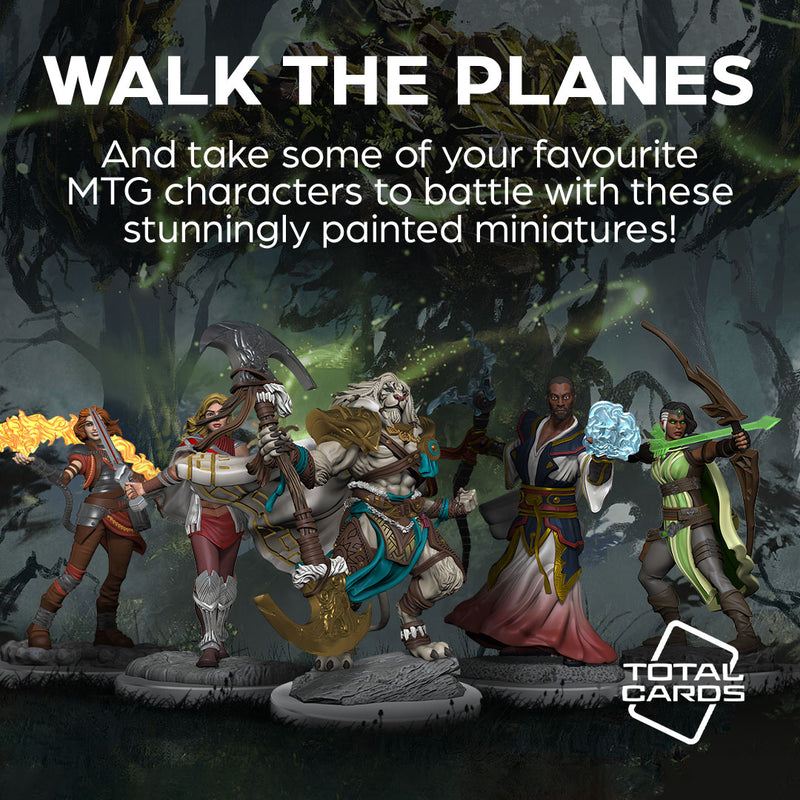 Walk the planes with these MTG Premium Figures!