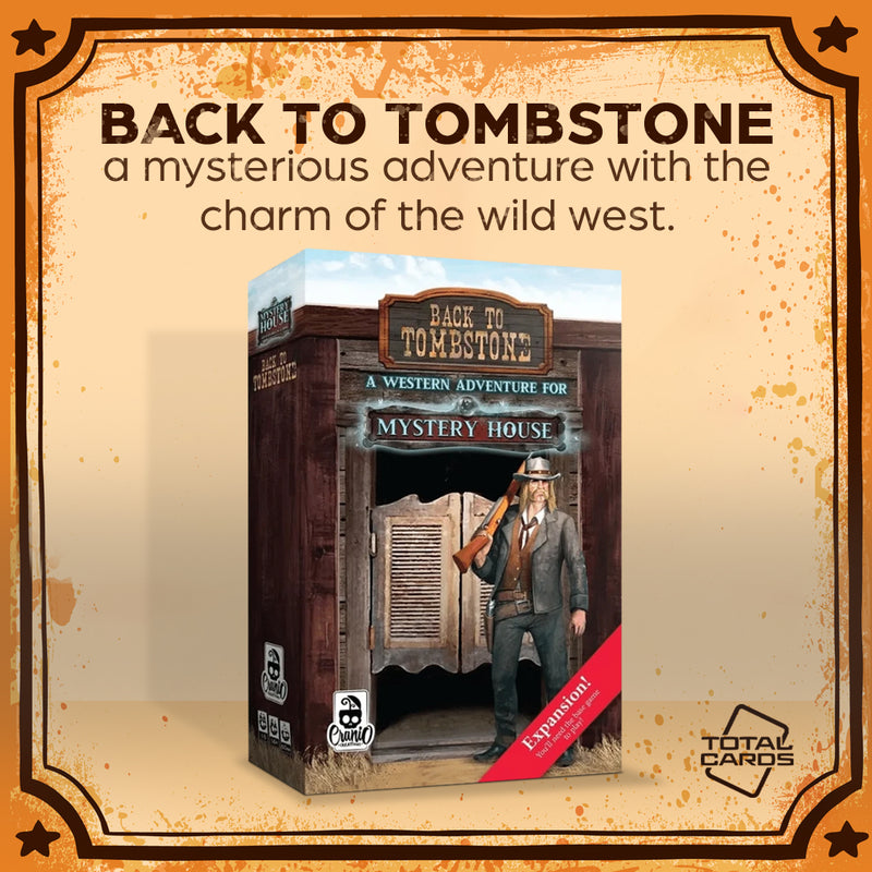 Head to the wild wild west in this expansion for Mystery House!
