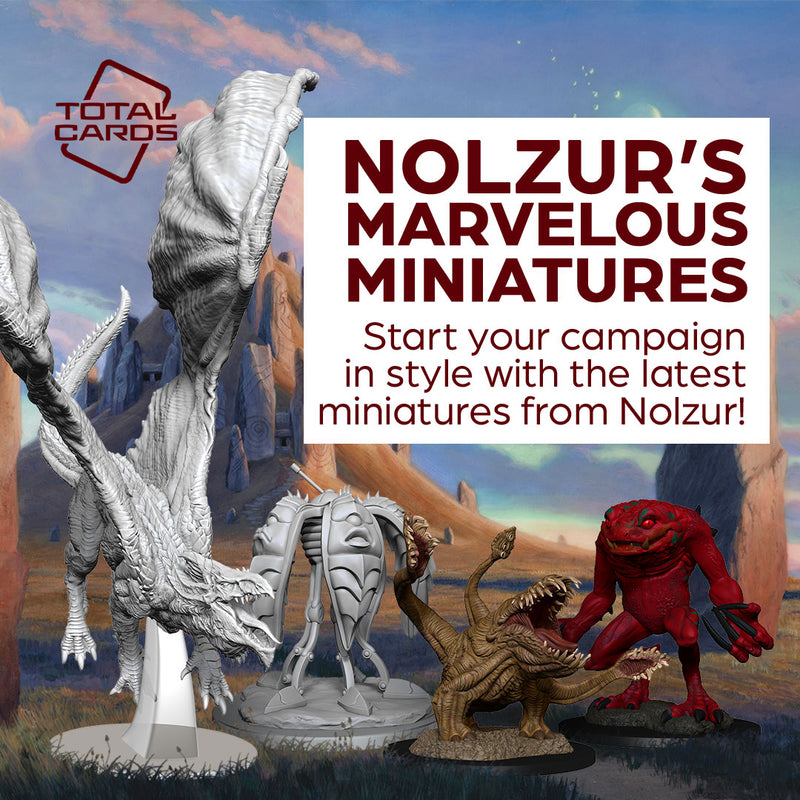 Bring your game into the third dimension with Nolzur's Marvelous Miniatures!