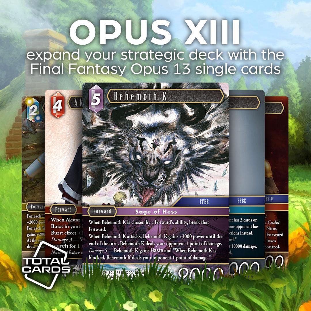 Single Cards now available for Final Fantasy Opus 13!