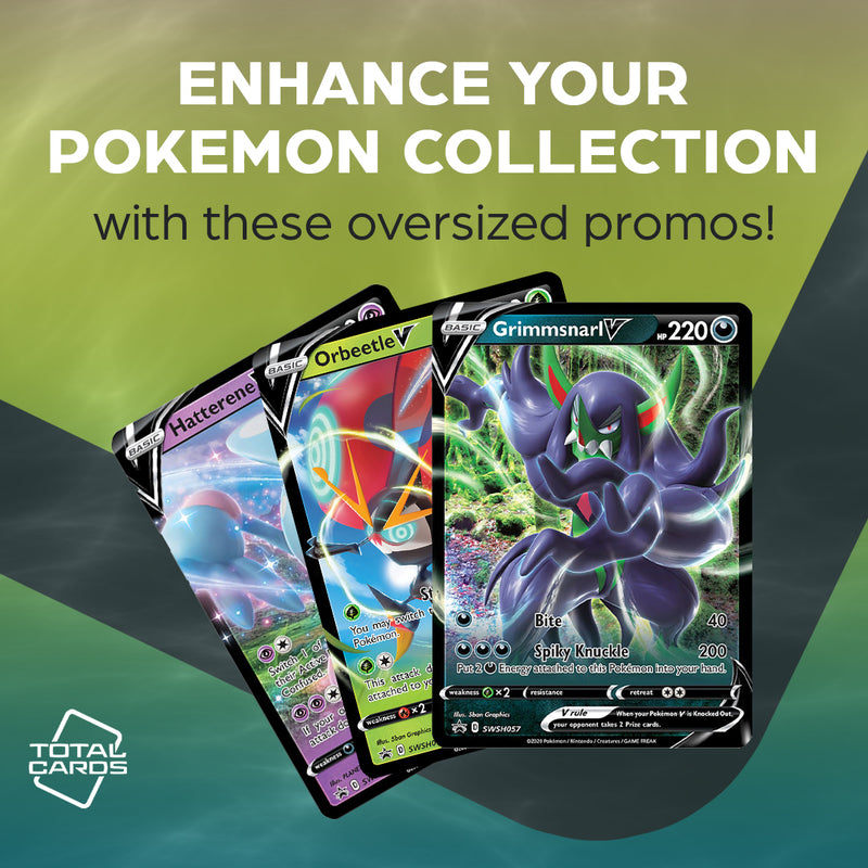 Collect your favourite Pokemon as oversized cards!