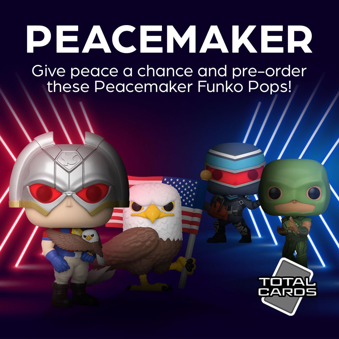 Achieve peace at any cost with these Peacemaker Funkos!!