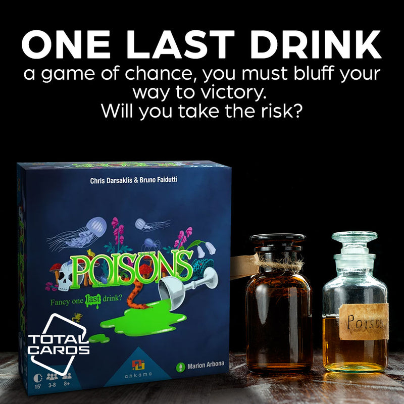 Risk a drink in the game of Poisons!