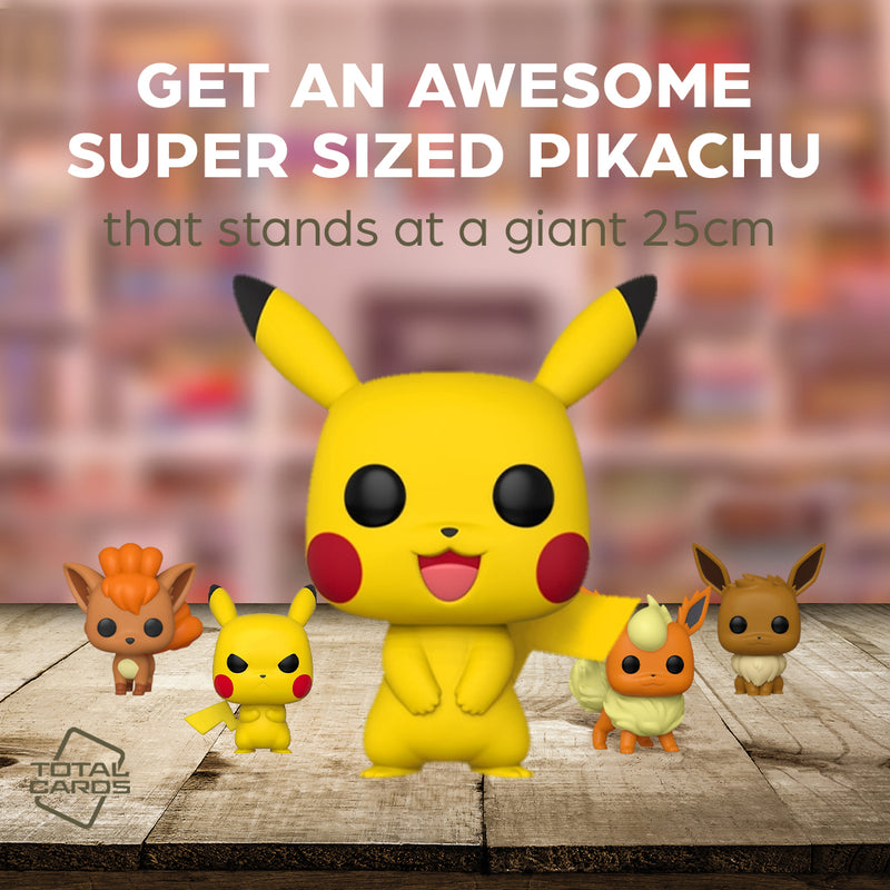 Super Sized Pikachu Funko Pop available now!
