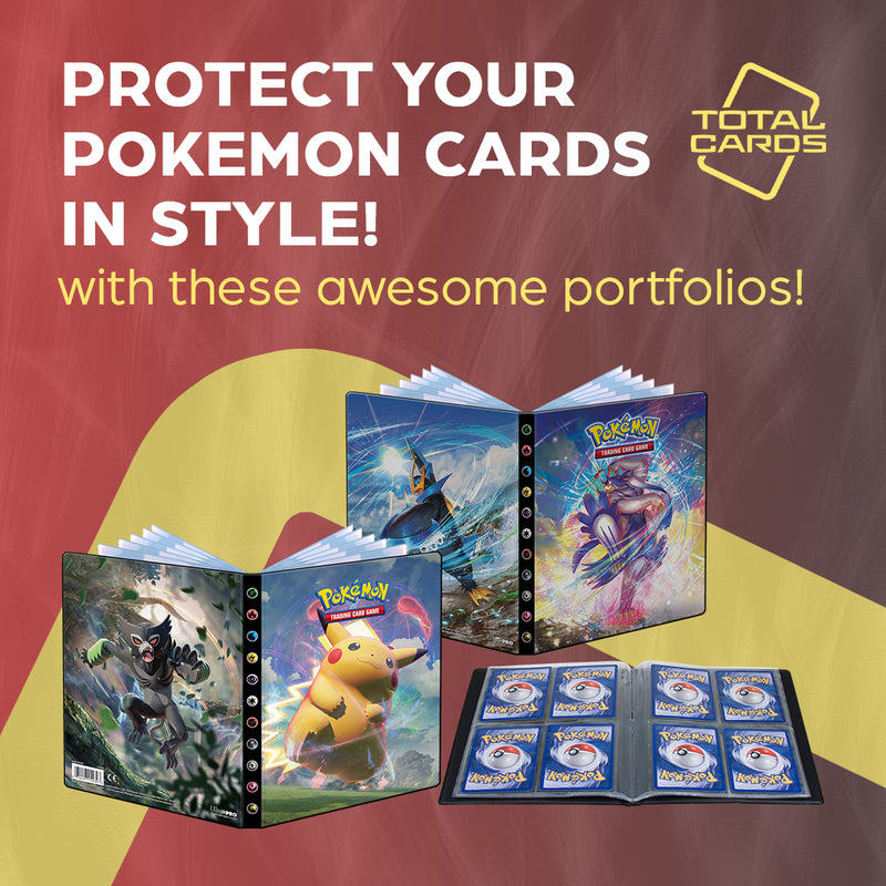 Store your cards securely with Pokemon portfolios!