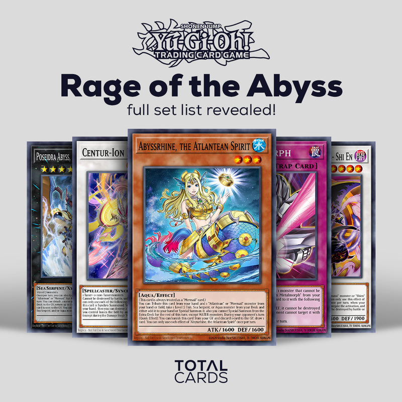 YuGiOh Rage of the Abyss Card List and more!