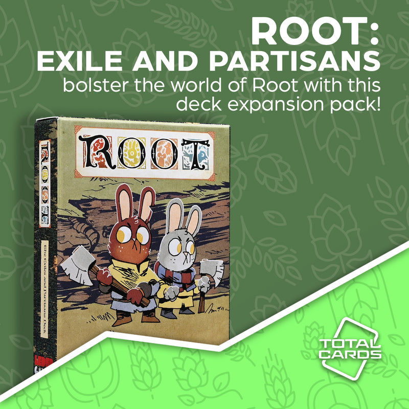 Mix up your game of Root with the awesome Exiles And Partisans Deck!