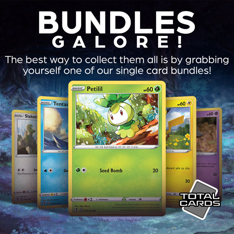 Build your Pokemon collection with Single Card Bundles!