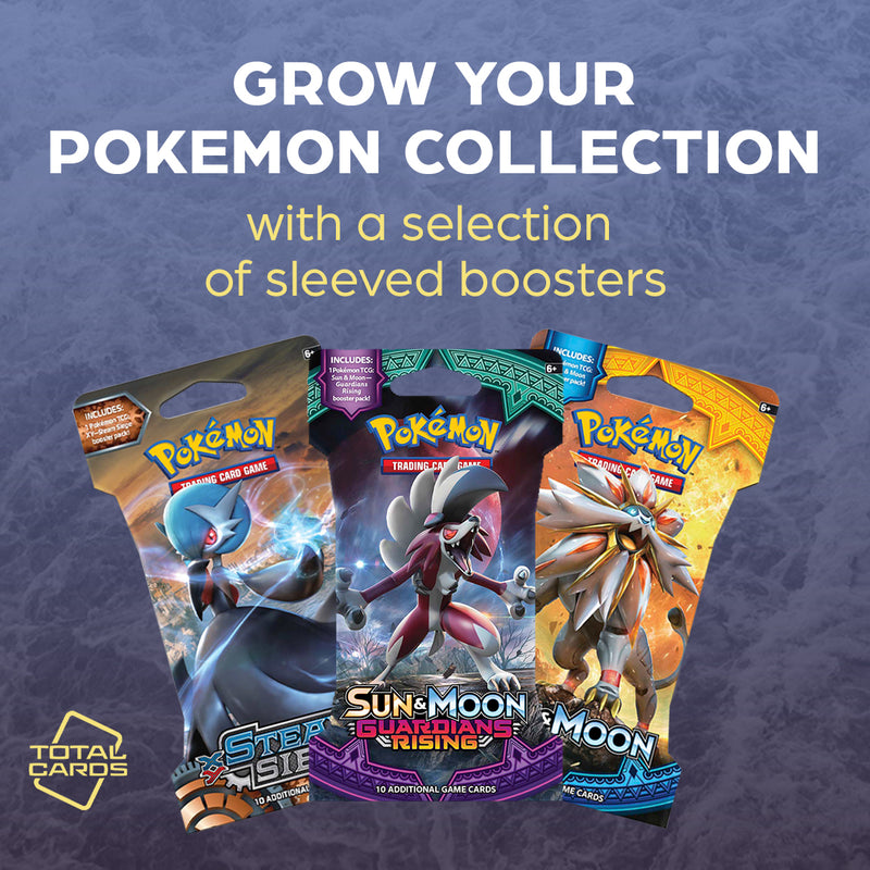 Grow your Pokemon collection with sleeved boosters!