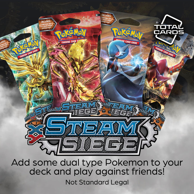 Head back in time with Steam Siege sleeved boosters!