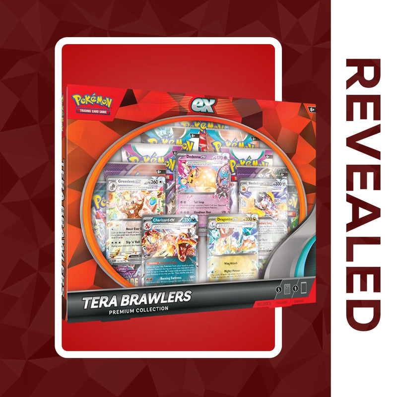 Pokemon Cards Tera Pack Pokmon TCG: Tera Team Premium Collection - Incluye 5 Cartas Ex De Aluminio Y 9 Sobres De Expansin Pokemon Cards Tera Pack Pokmon TCG: Tera Team Premium Collection - Incluye 5 Cartas Ex De Aluminio Y 9 Sobres De Expansin