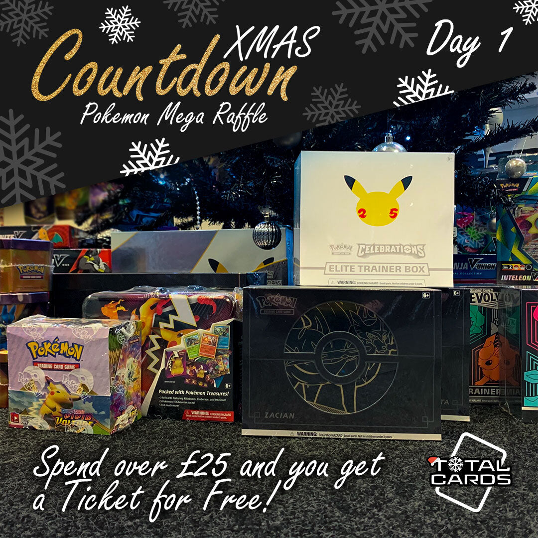 Pokemon Raffle Christmas Countdown 2021 Day 1 - Pokemon Raffle - over £1500 in Pokemo