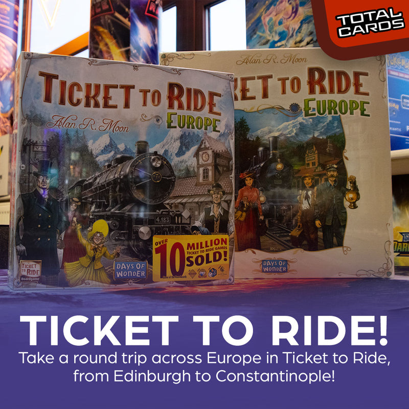 Travel across the continent in Ticket to Ride - Europe!