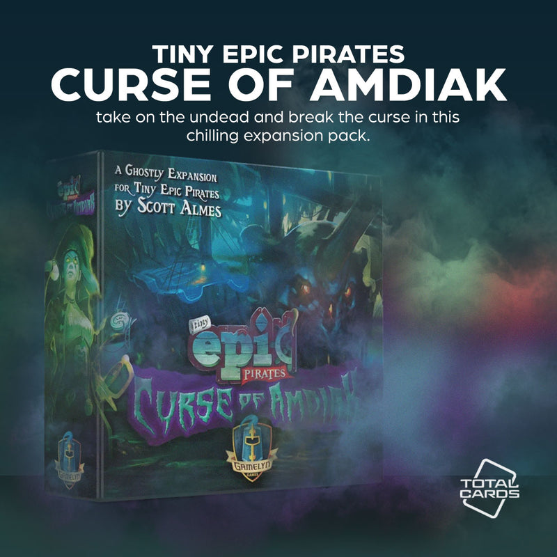 Enhance your game of Tiny Epic Pirates with the Curse of Amdiak!