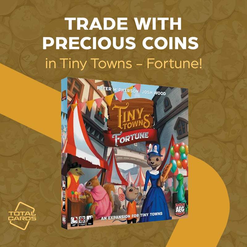Collect precious coins in Tiny Towns - Fortune!