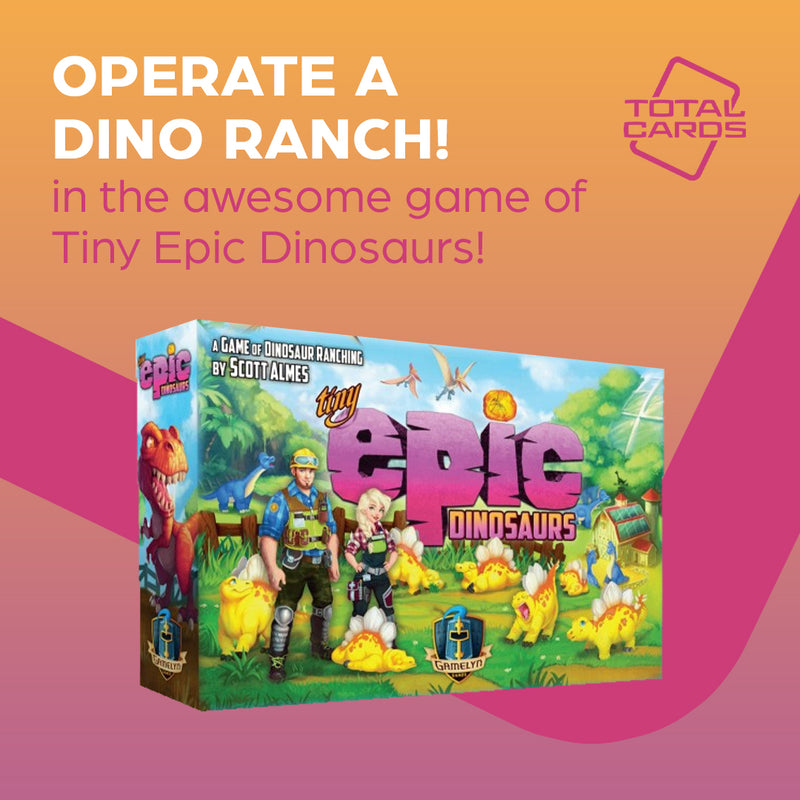 Operate a successful ranch in Tiny Epic Dinosaurs!