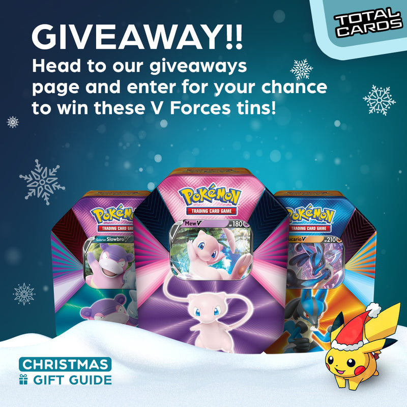 Pokemon - V Forces Tins - Galarian Slowbro V, Lucario V & Mew V Giveaway!