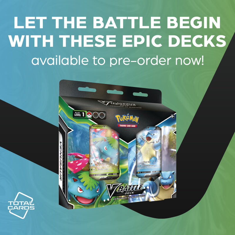 Blue vs Green: Who will win with these Blastoise & Venusaur V Battle Decks?