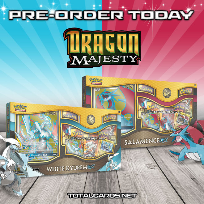 Pokemon Dragon Majesty - Salamence GX & White Kyurem GX Box Images Revealed!