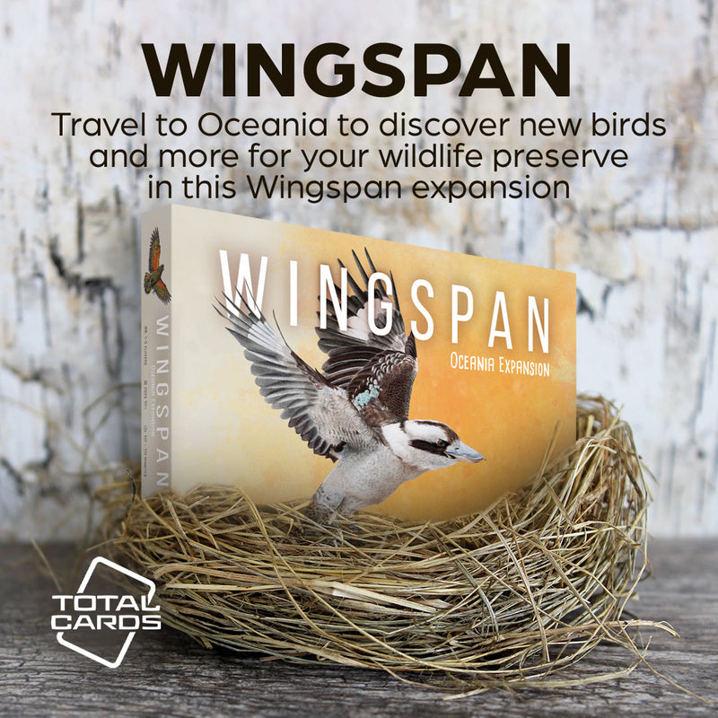 Fly south with the awesome Oceania expansion for Wingspan!