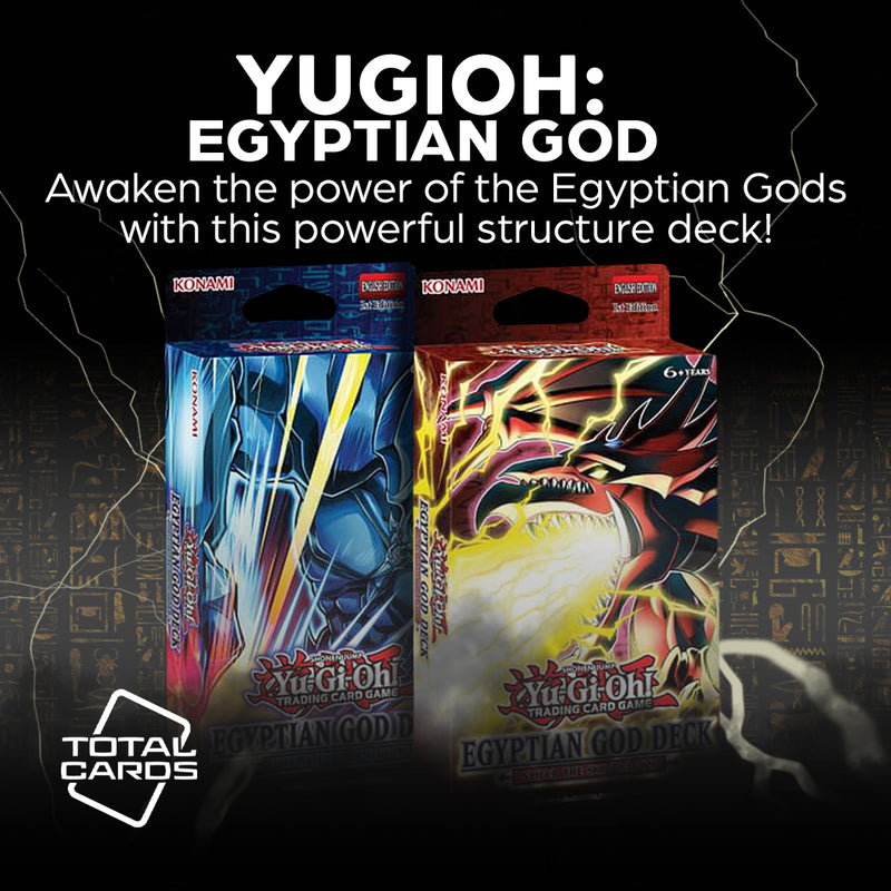 Awaken the power of the Egyptian Gods with these two awesome Yu-Gi-Oh! structure decks!