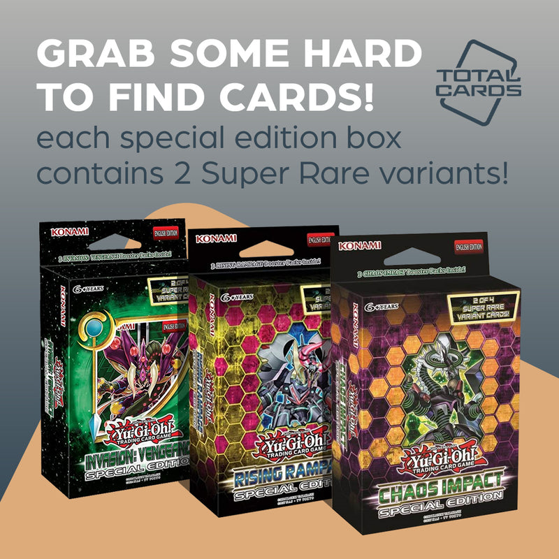 Grab some sought-after variant cards with Yu-Gi-Oh special edition boxes!