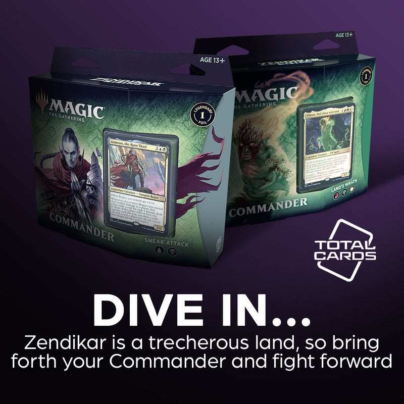 Rise up and fight with pre-con Commander Decks from Zendikar Rising!