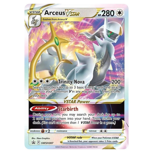 Pokemon - SWSH Black Star Promos - Arceus Vstar - SWSH 307