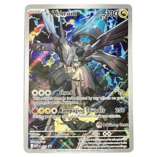 Pokemon - Mega Evolution - Ascended Heroes - N's Zekrom - Promo MEP031 (Pokemon Center Stamp)