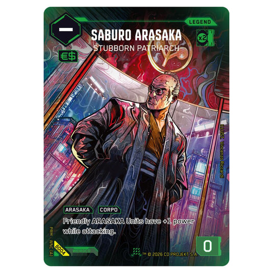 Cyberpunk - Saburo Arasaka - Stubborn Patriarch - Box Toppers Beta - B004