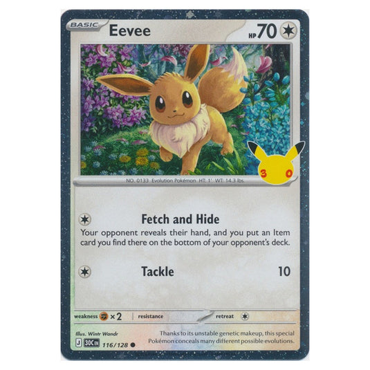 Pokemon - 30th Celebration - Eevee - 116/128 (Cosmo Holo)