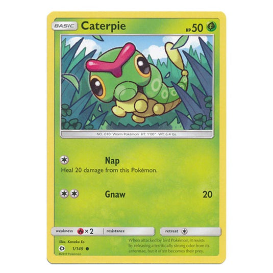 Pokemon - Sun & Moon - Base Set - Caterpie - 1/149