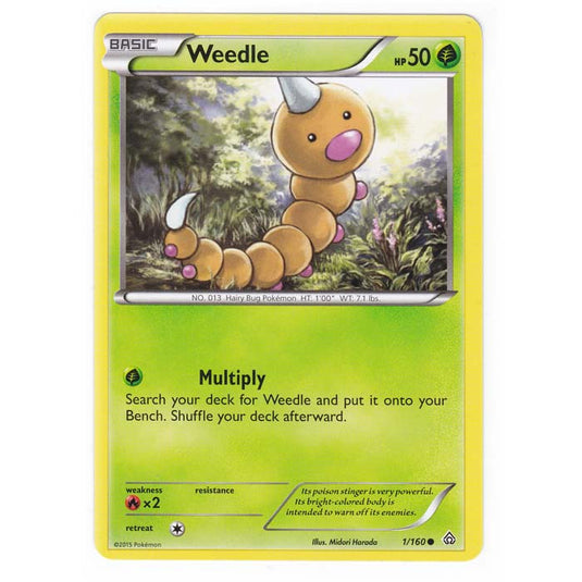 Pokemon - XY Primal Clash - Weedle - 1/160