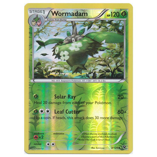 Pokemon - XY - Fates Collide (Reverse Holo) - Wormadam - 3/124