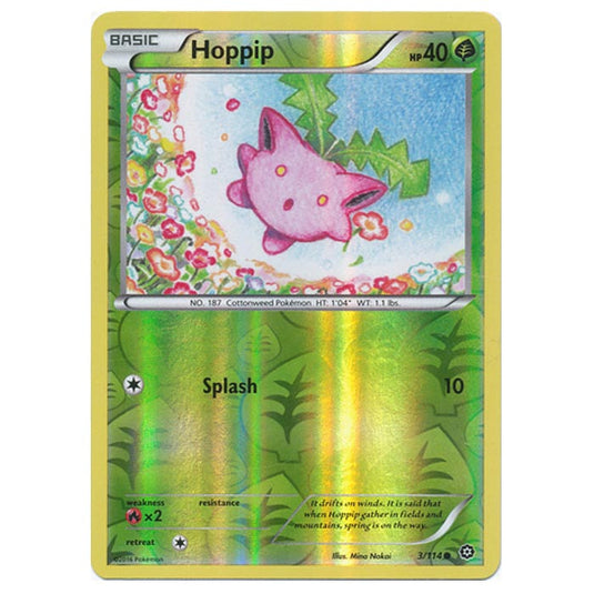 Pokemon - XY - Steam Siege - (Reverse Holo) Hoppip - 3/114