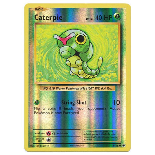 Pokemon - XY Evolutions - (Reverse Holo) - Caterpie - 3/108