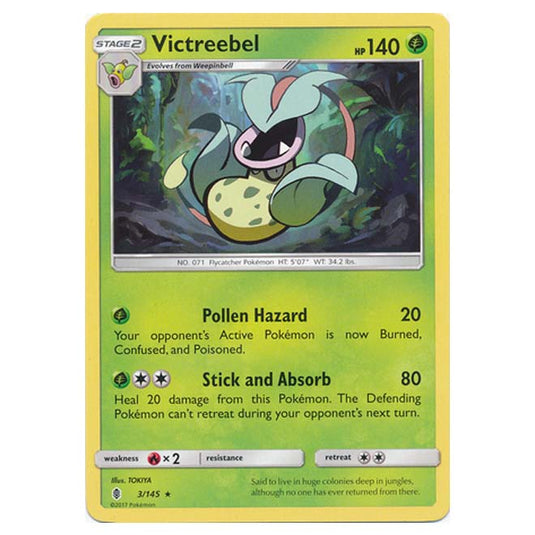 Pokemon - Sun & Moon - Guardians Rising - Victreebel - 3/145