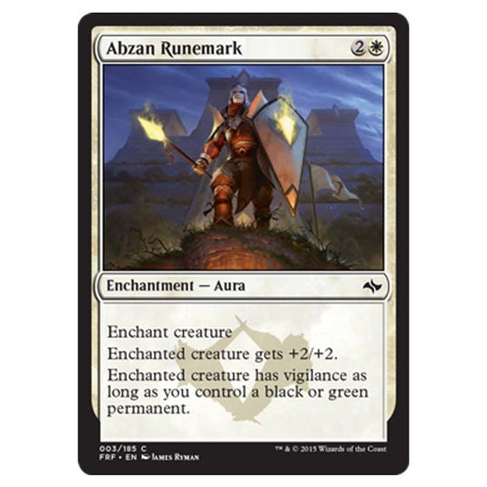 Magic the Gathering - Fate Reforged - Abzan Runemark - 3/185