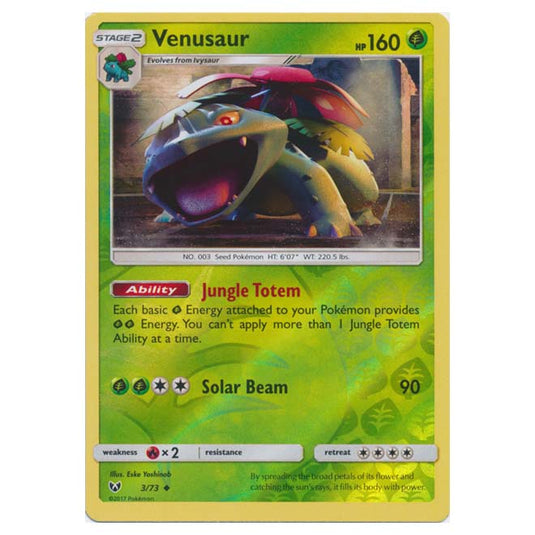 Pokemon - Shining Legends - (Reverse Holo) - Venusaur - 3/73